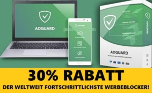 30% Rabatt auf AdGuard – Coupon – Premium Werbeblocker – Alle Tarife mit LIFETIME Rabatt! 👇