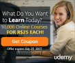 Udemy Coupon – R$25 for ANY Udemy Course